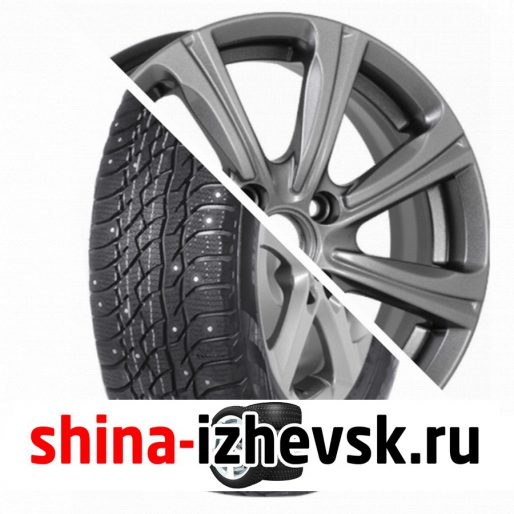 Колесо в сборе Viatti Bosco Nordico (V-523) 205/70 R15 T 96 + iFree Апероль 6xR15 4×98 ET35 DIA58.5 Насыщенный тёмно-серебристый в Ижевске